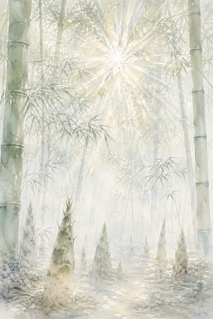 【AI画像】新緑の日本 5点セット|竹林・棚田・茶畑・苔の森|壁紙・素材用|Luminous Japan 初夏