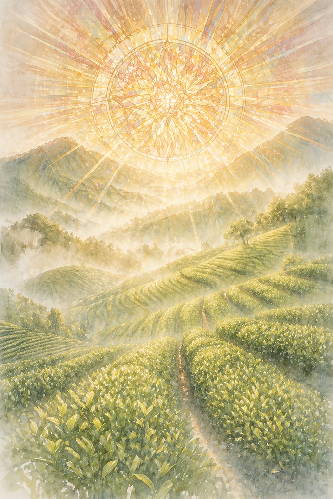 【AI画像】新緑の日本 5点セット|竹林・棚田・茶畑・苔の森|壁紙・素材用|Luminous Japan 初夏