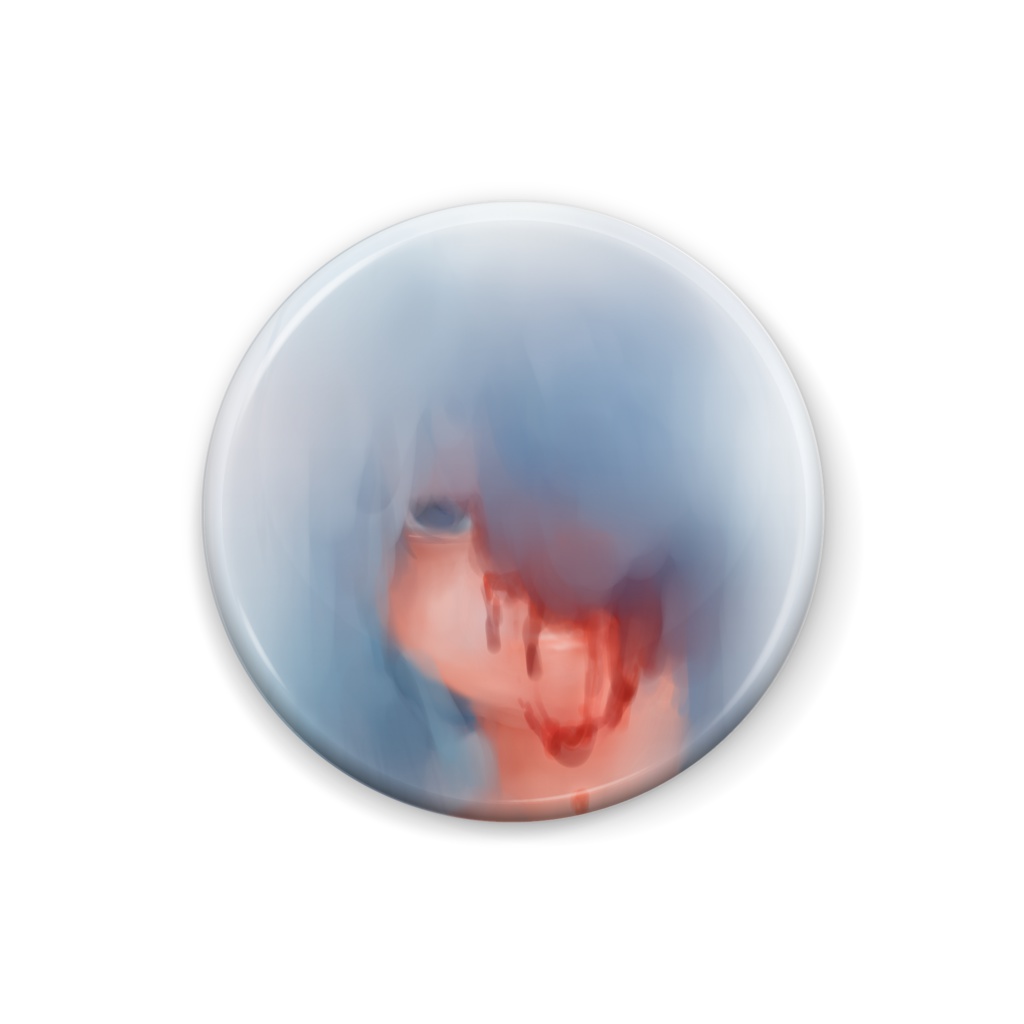 「そして彼女は再び未来を見るのをやめた」缶バッチ