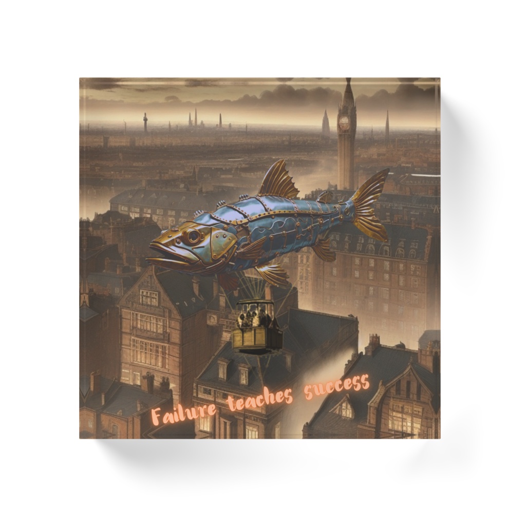 Failure teaches success アクリルブロック