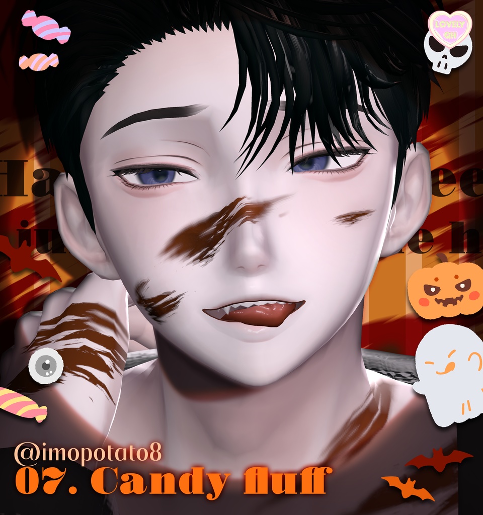 【Minase , 水瀬】 ʚ Candy flump ɞ Make up + eyes + tongue + body (tone)