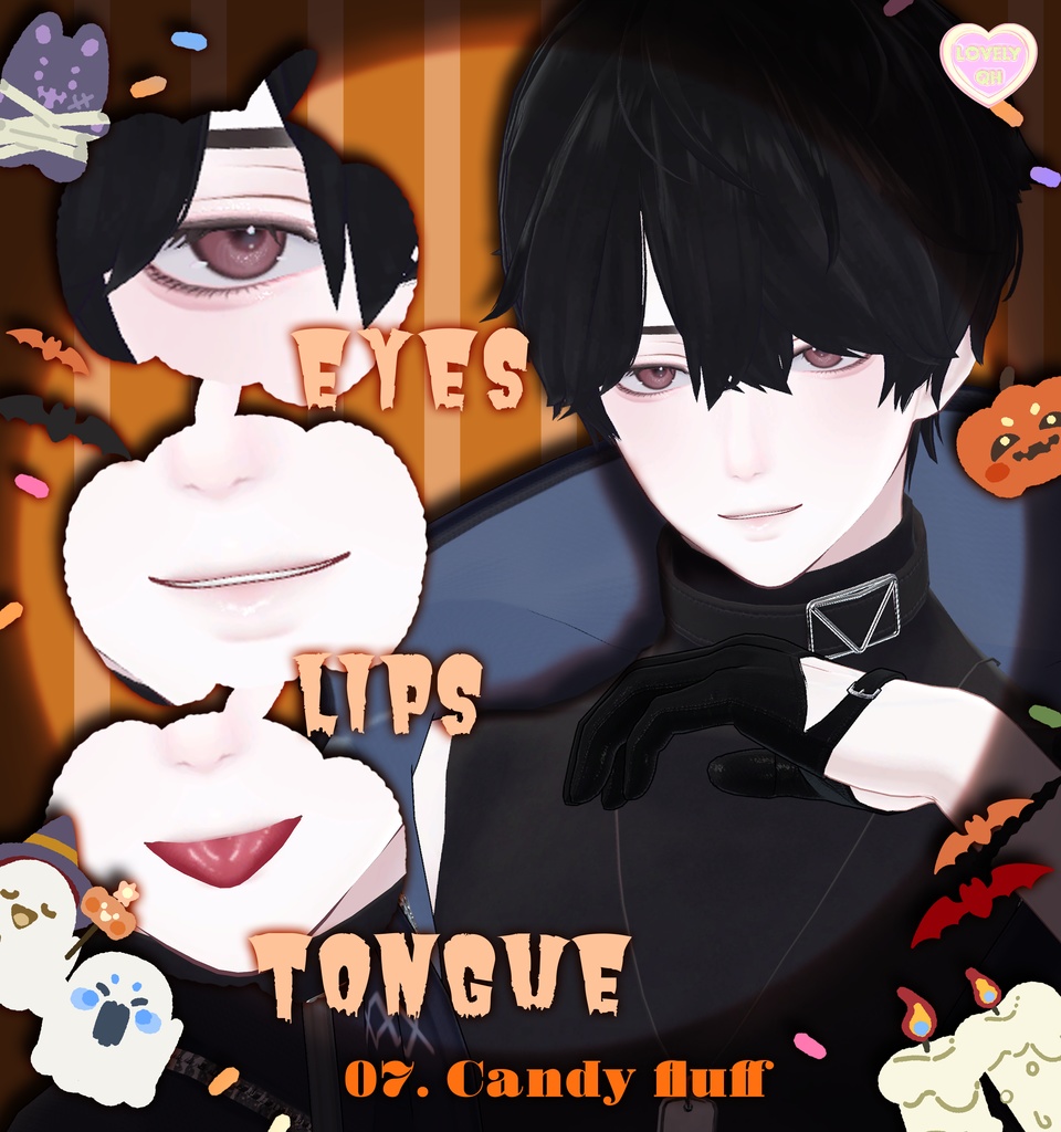 【Minase , 水瀬】 ʚ Candy flump ɞ Make up + eyes + tongue + body (tone)