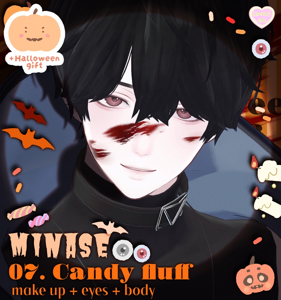 【Minase , 水瀬】 ʚ Candy flump ɞ Make up + eyes + tongue + body (tone)