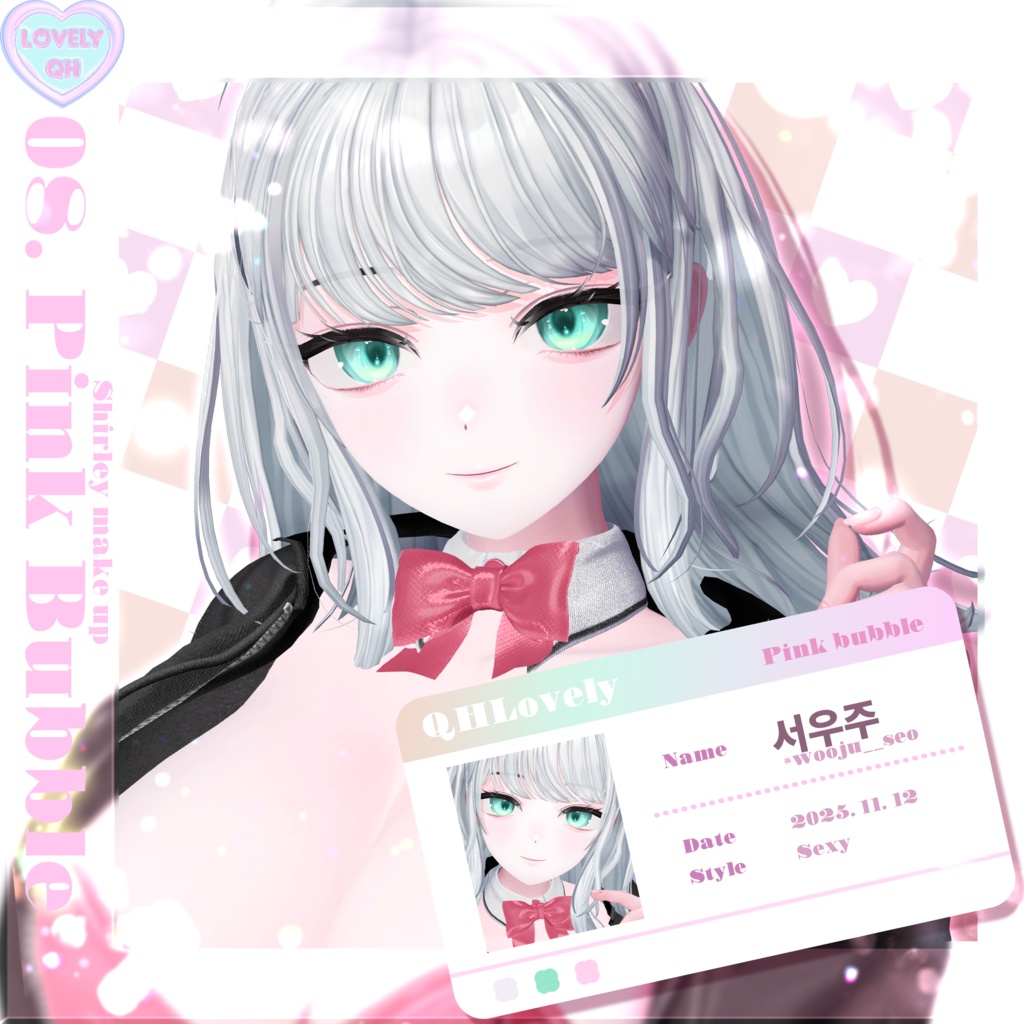 【SHIRLEY , サエリ】 ʚ Pink bubble ɞ Make up + eyes + tongue + body (tone)