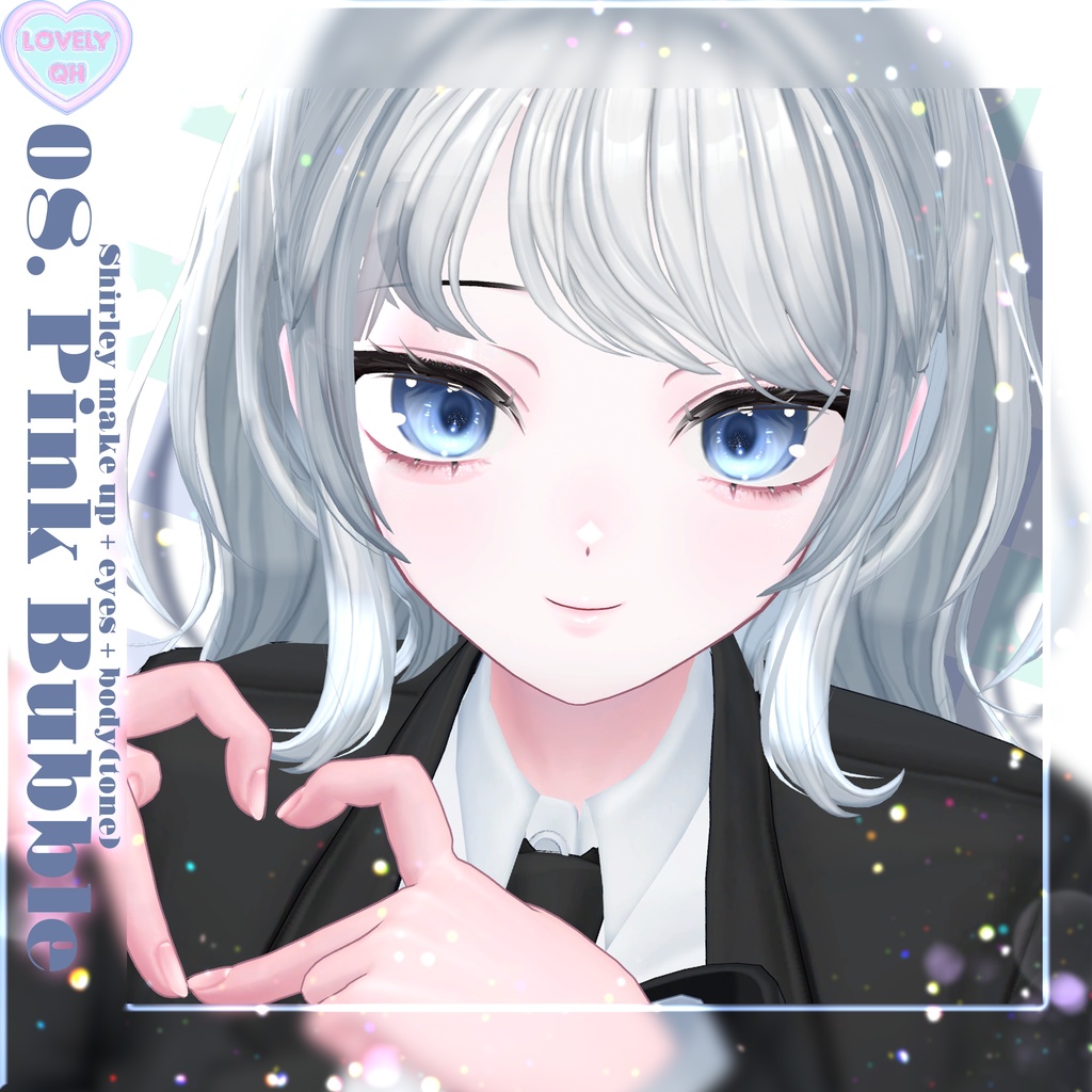 【SHIRLEY , サエリ】 ʚ Pink bubble ɞ Make up + eyes + tongue + body (tone)