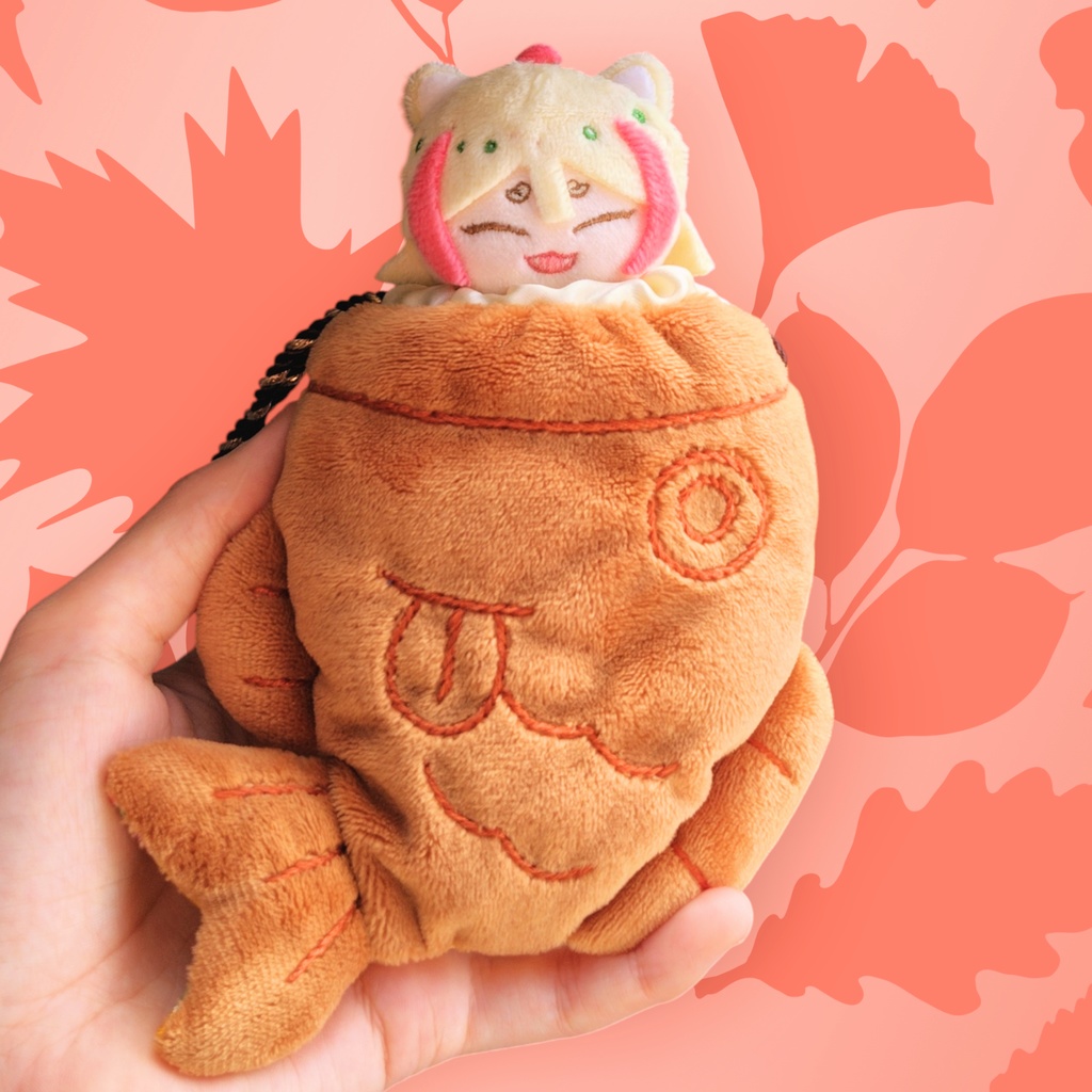 たいやきんちゃく ぬいぐるみ巾着