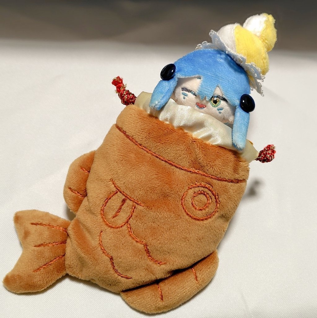 たいやきんちゃく ぬいぐるみ巾着