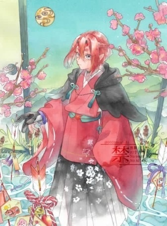 額装原画『好運の予感』