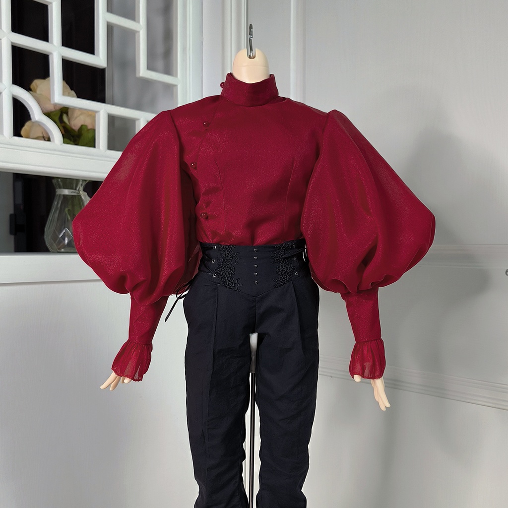 ドール服 ふわ袖 ブラウス 75cm　75cmボディ