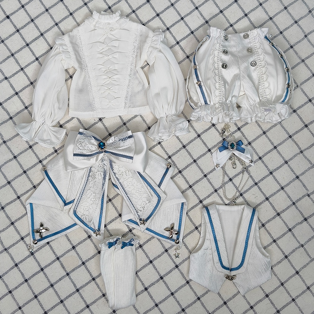 1/4ドール服 欧風ドレスセット フラットバスト対応 7点セット