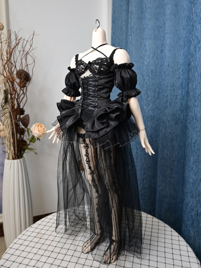 ドール服 75cmボディ ドレスセット 5点セット 花嫁 コルセット