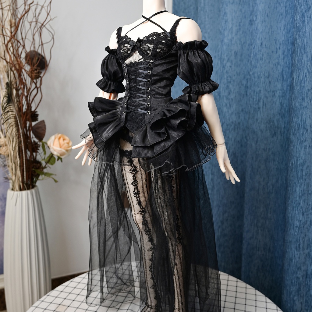 ドール服 75cmボディ ドレスセット 5点セット 花嫁 コルセット