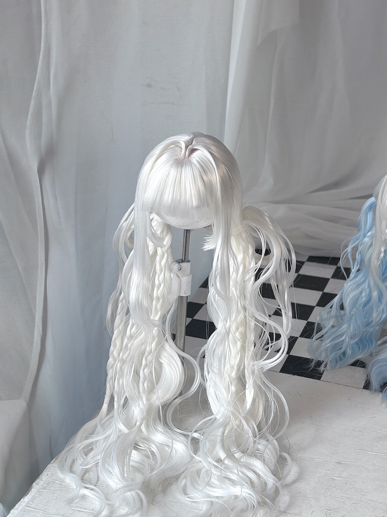 【1/4,1/6,1/3】 ドールウィッグ ツインテール ふわカール