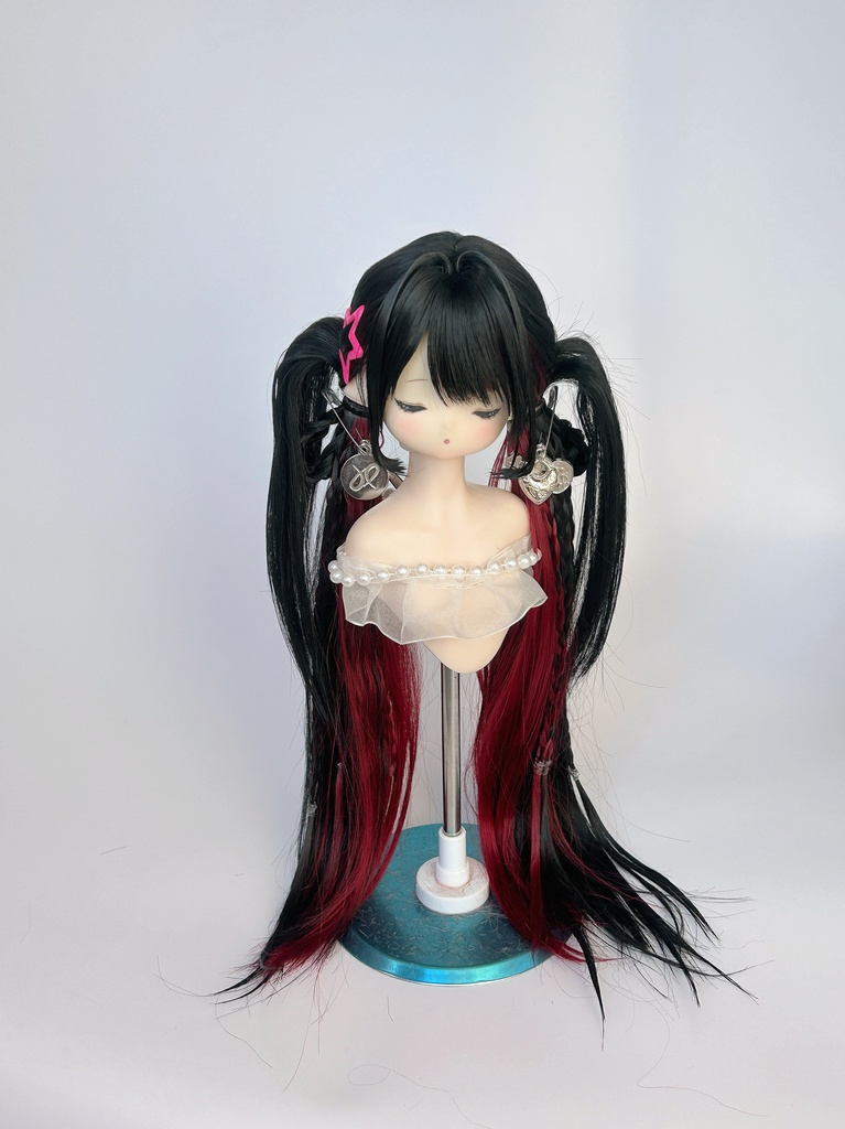 【1/4,1/6,1/3】 ドールウィッグ 双ツインテール