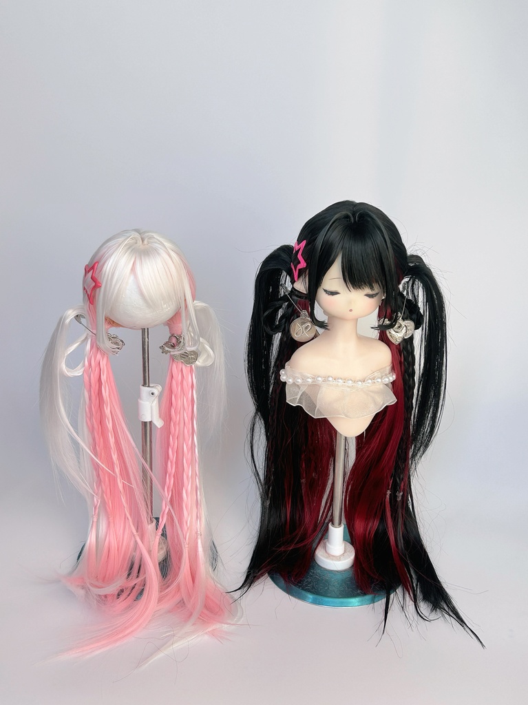 【1/4,1/6,1/3】 ドールウィッグ 双ツインテール