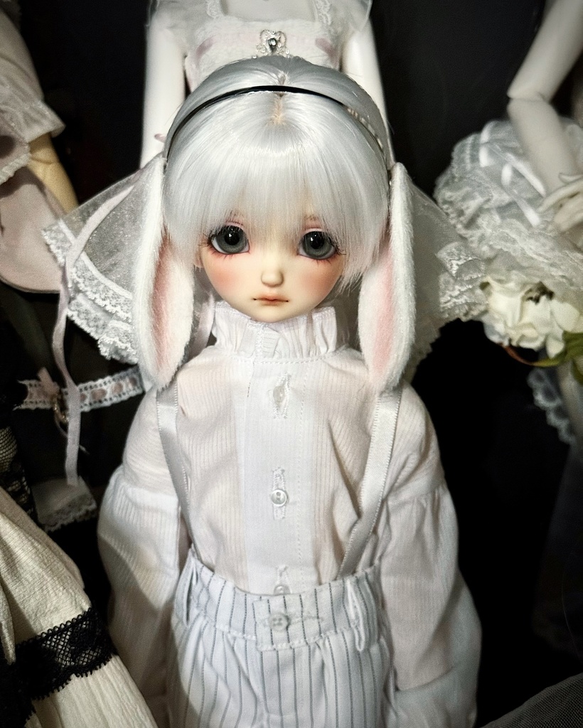 【1/3】 ヘッドドレス うさぎ耳カチューシャ アニマル耳 ドール用カチューシャ