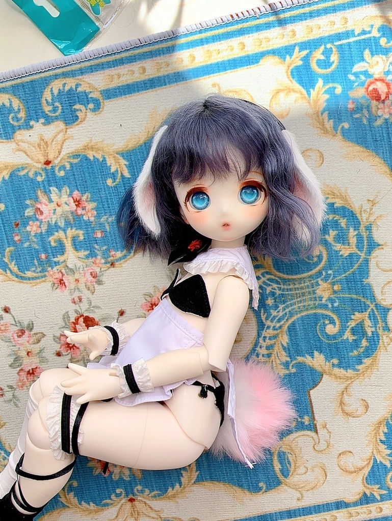 【1/3】 ヘッドドレス うさぎ耳カチューシャ アニマル耳 ドール用カチューシャ