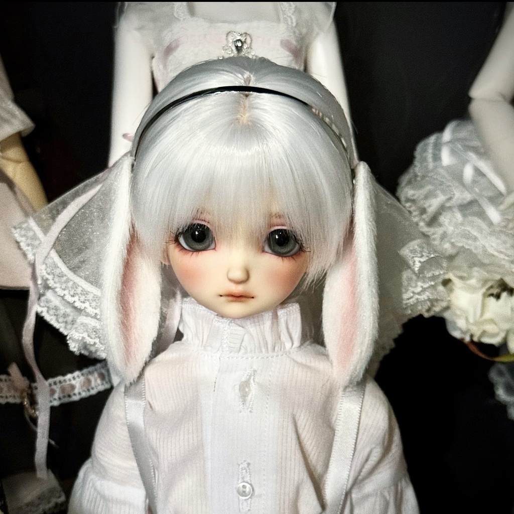 【1/3】 ヘッドドレス うさぎ耳カチューシャ アニマル耳 ドール用カチューシャ