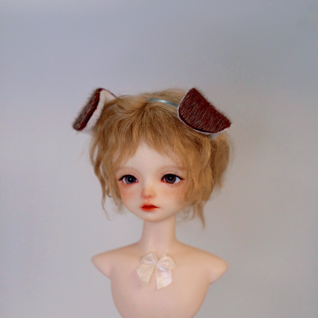 【1/4】 カチューシャ 犬耳 伏せ耳 ぱた耳 MSD SD MDD