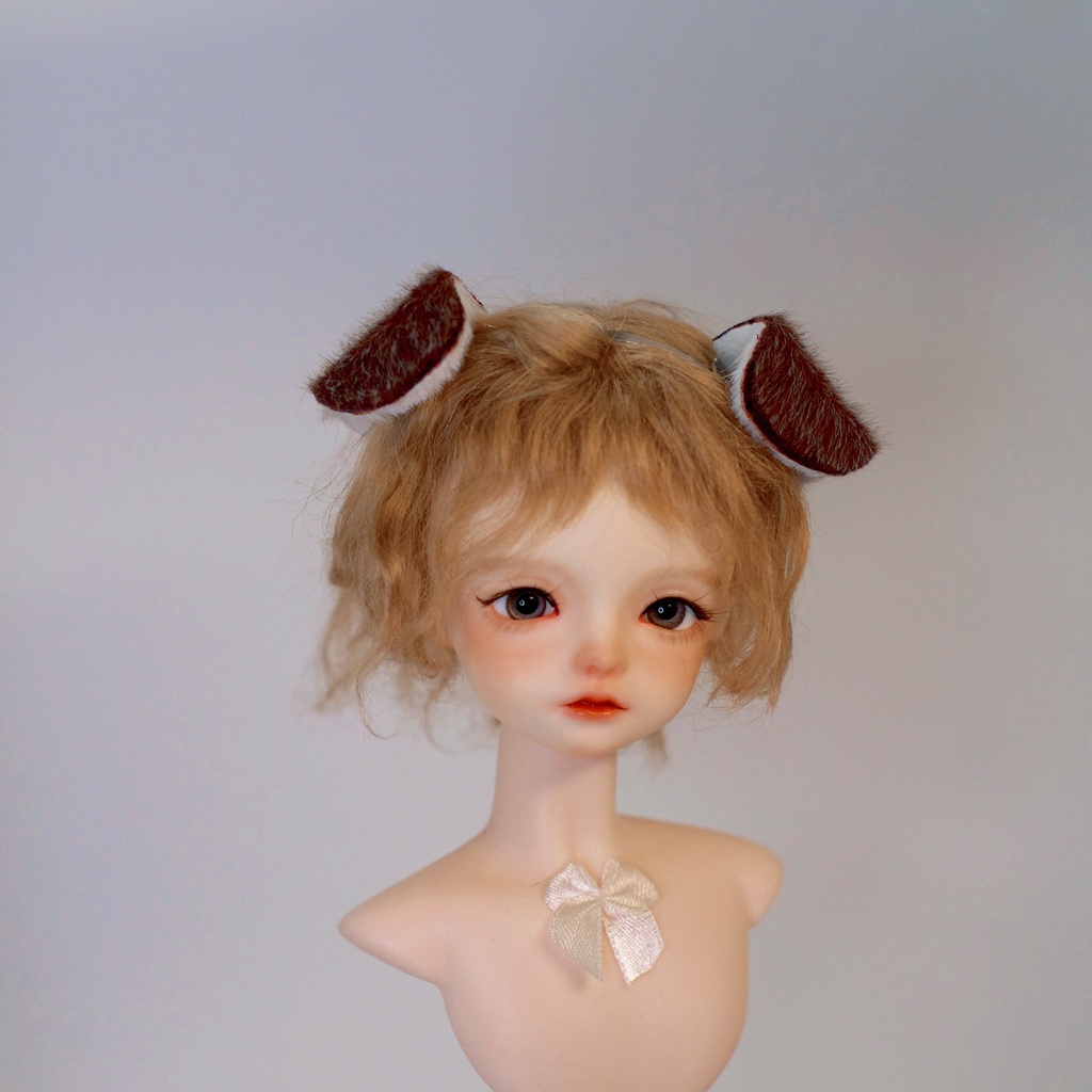 【1/4】 カチューシャ 犬耳 伏せ耳 ぱた耳 MSD SD MDD