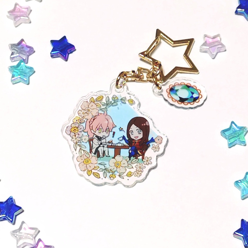 ロマぐだ&顕学アクキー+シールセット