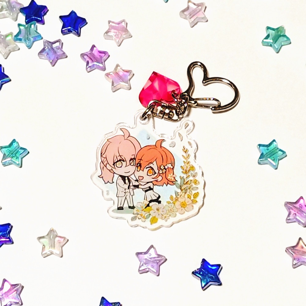 ロマぐだ&顕学アクキー+シールセット