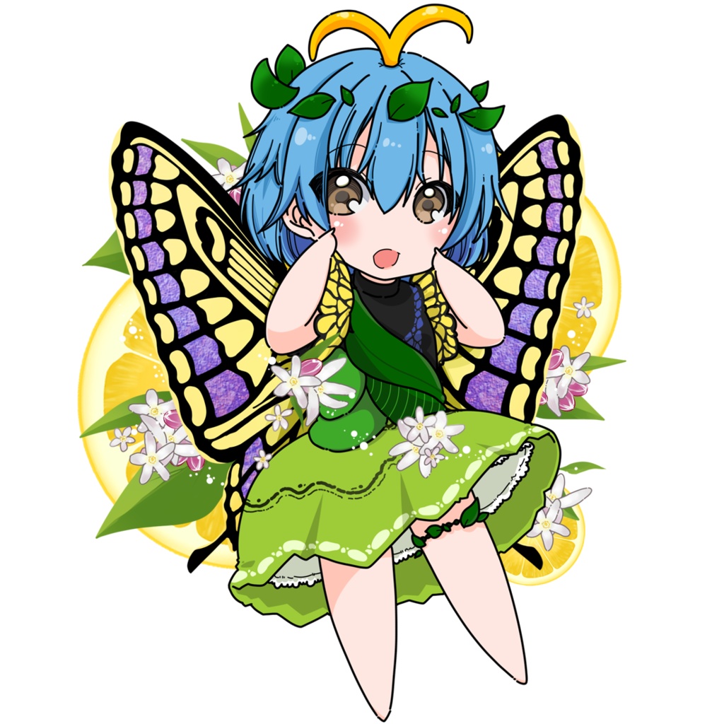 東方妖精×植物アクリルキーホルダー