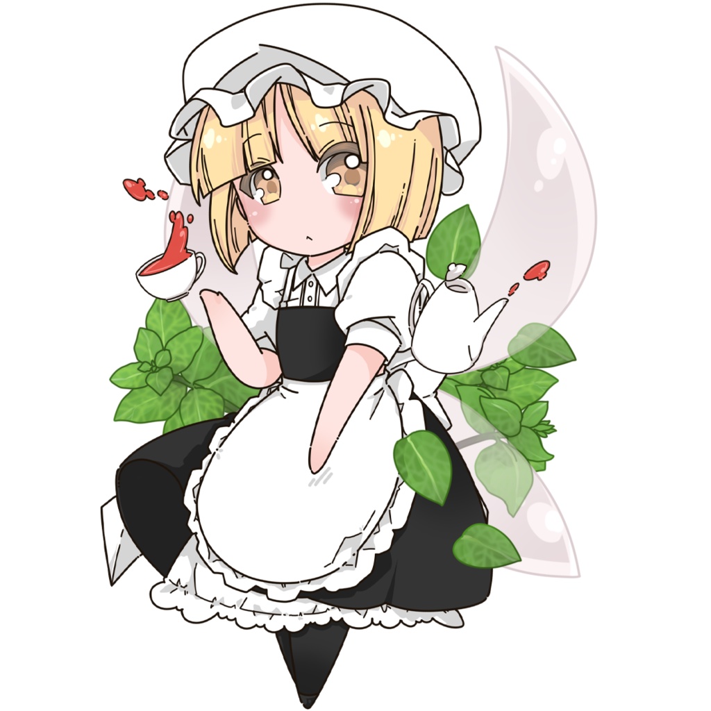 東方モブ妖精×植物アクリルキーホルダー