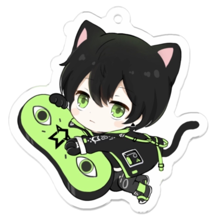 零夜　猫耳アクキー