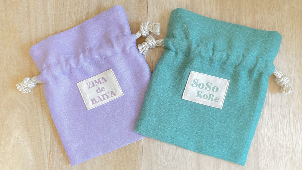 dcstセリフタグ付き麻布巾着