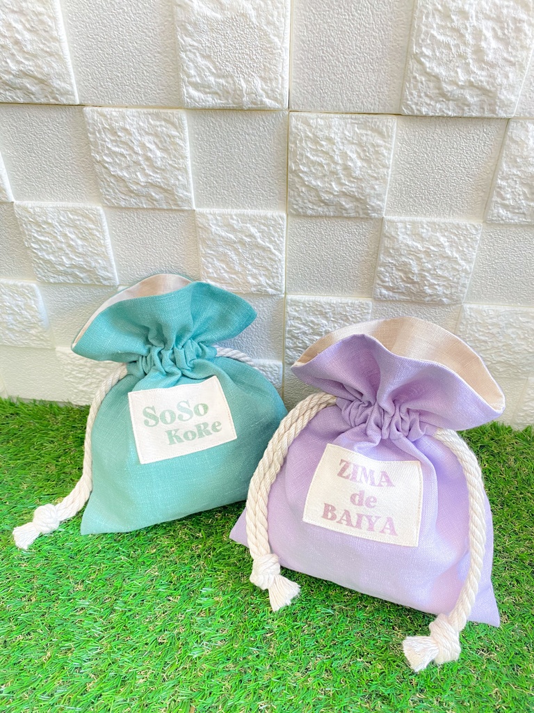 dcstセリフタグ付き麻布巾着