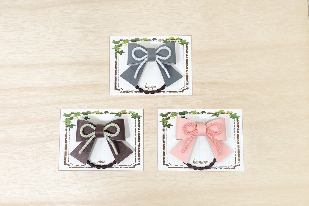 dcstキャラクターイメージ レザーリボンヘアゴム