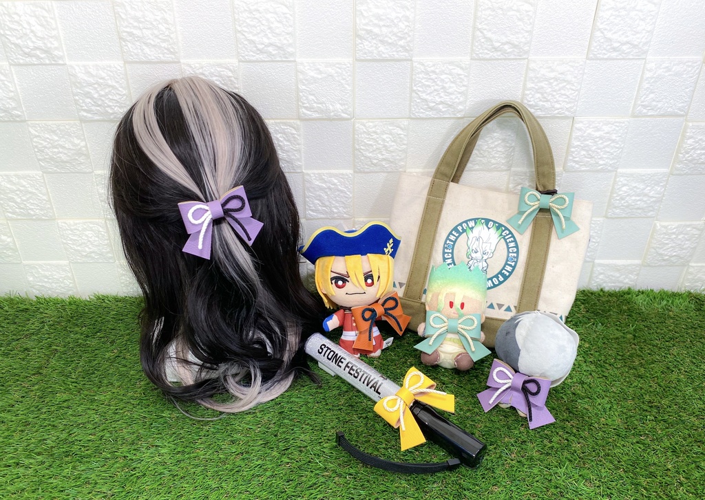 dcstキャラクターイメージ レザーリボンヘアゴム