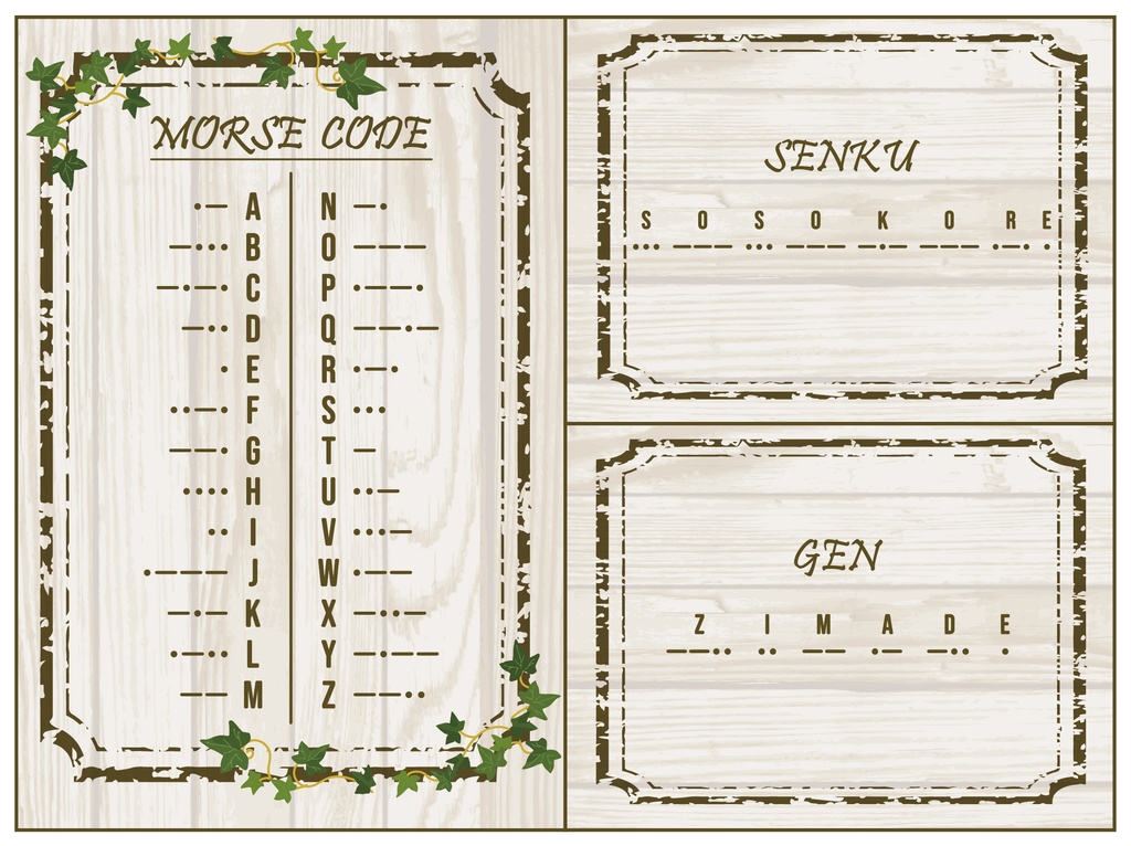 dcstモールス信号ブレスレットver.千空 ver.ゲン