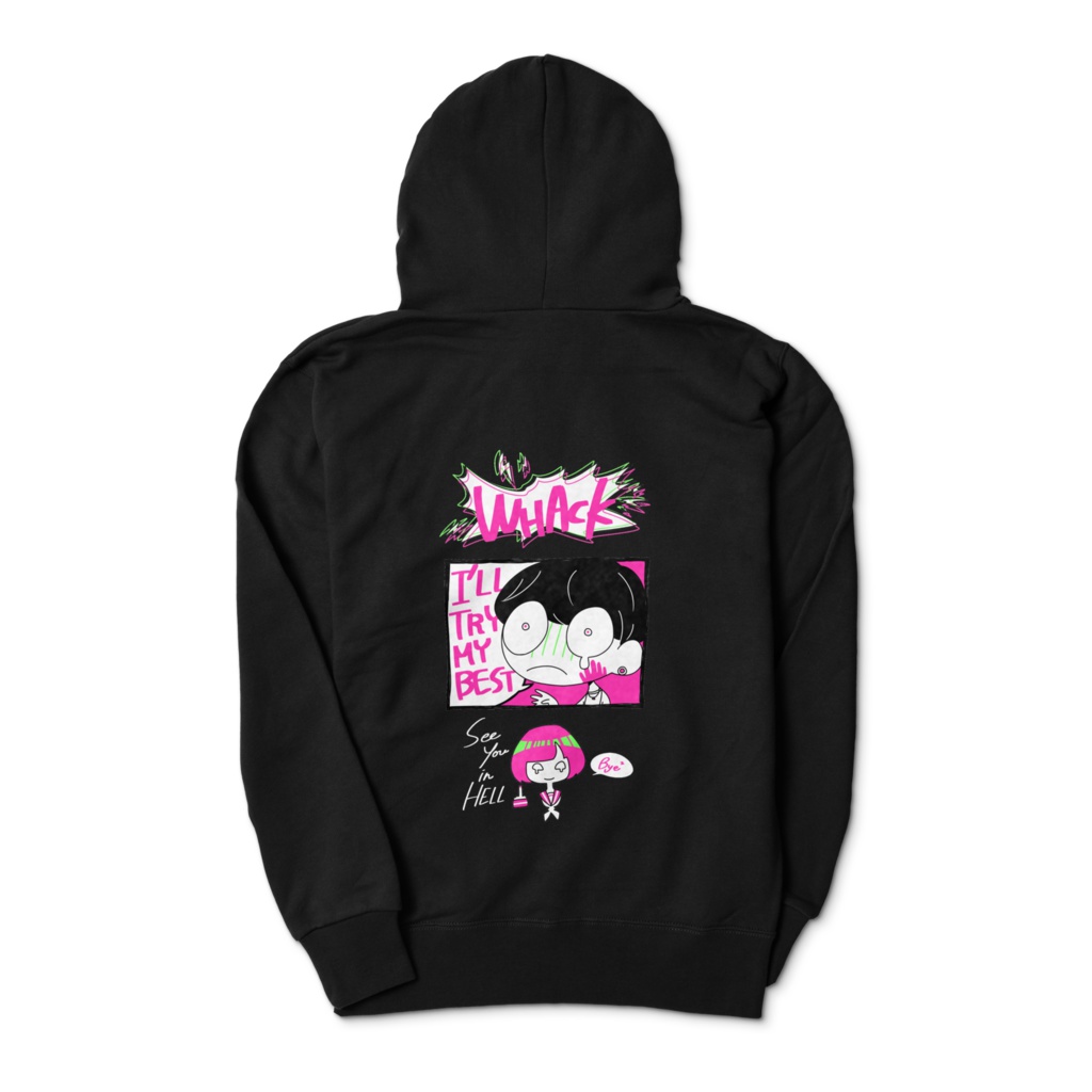 次はがんばるから地獄であおうねパーカー