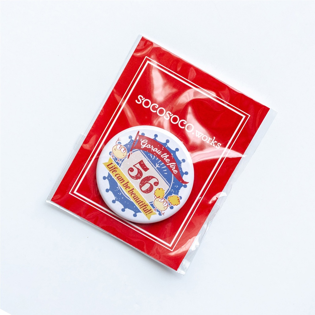 【ごろう】缶バッジ(ごろうザファイヤー): あんしんBOOTHパック(匿名発送)