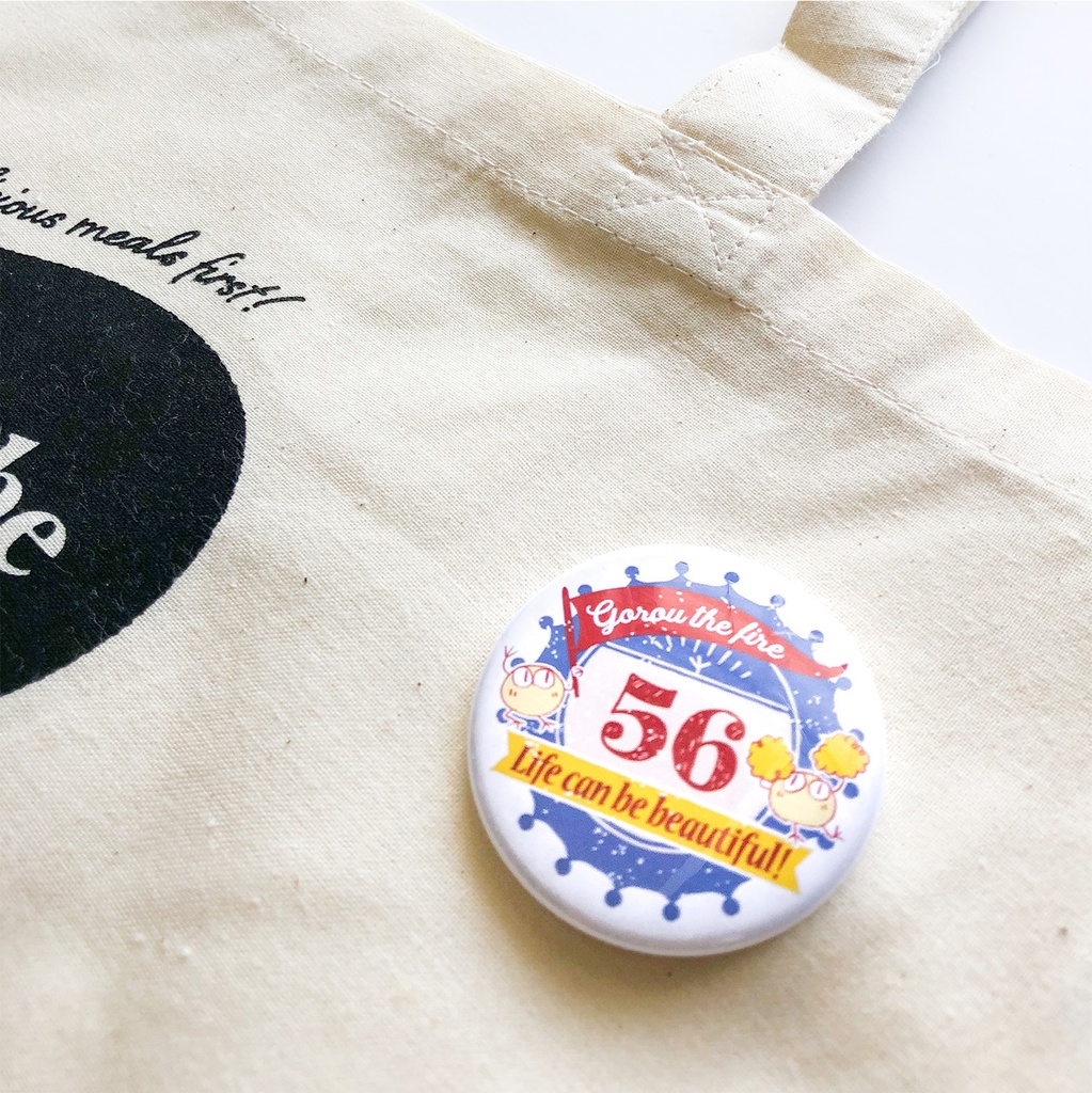 【ごろう】缶バッジ(ごろうザファイヤー): あんしんBOOTHパック(匿名発送)