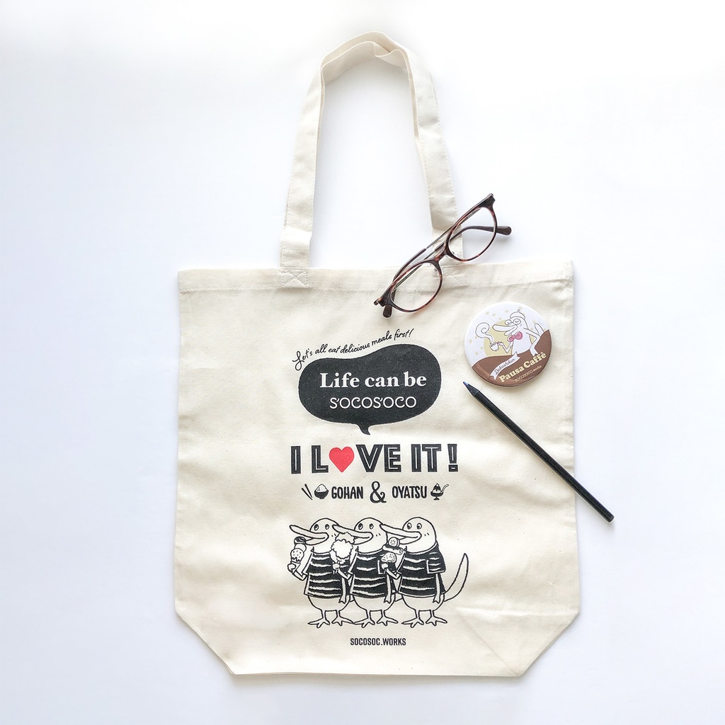 【カモノハシ？のだばしくん】エコバッグ： あんしんBOOTHパック(匿名発送)