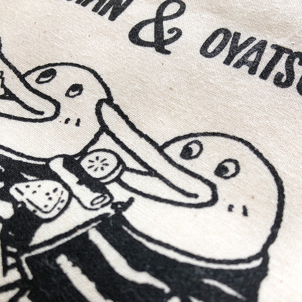 【カモノハシ?のだばしくん】エコバッグ: あんしんBOOTHパック(匿名発送)