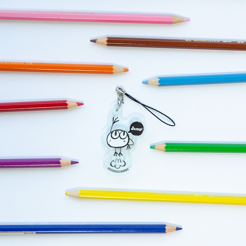 【ごろう】アクリルキーホルダー(Jump!): あんしんBOOTHパック(匿名発送)