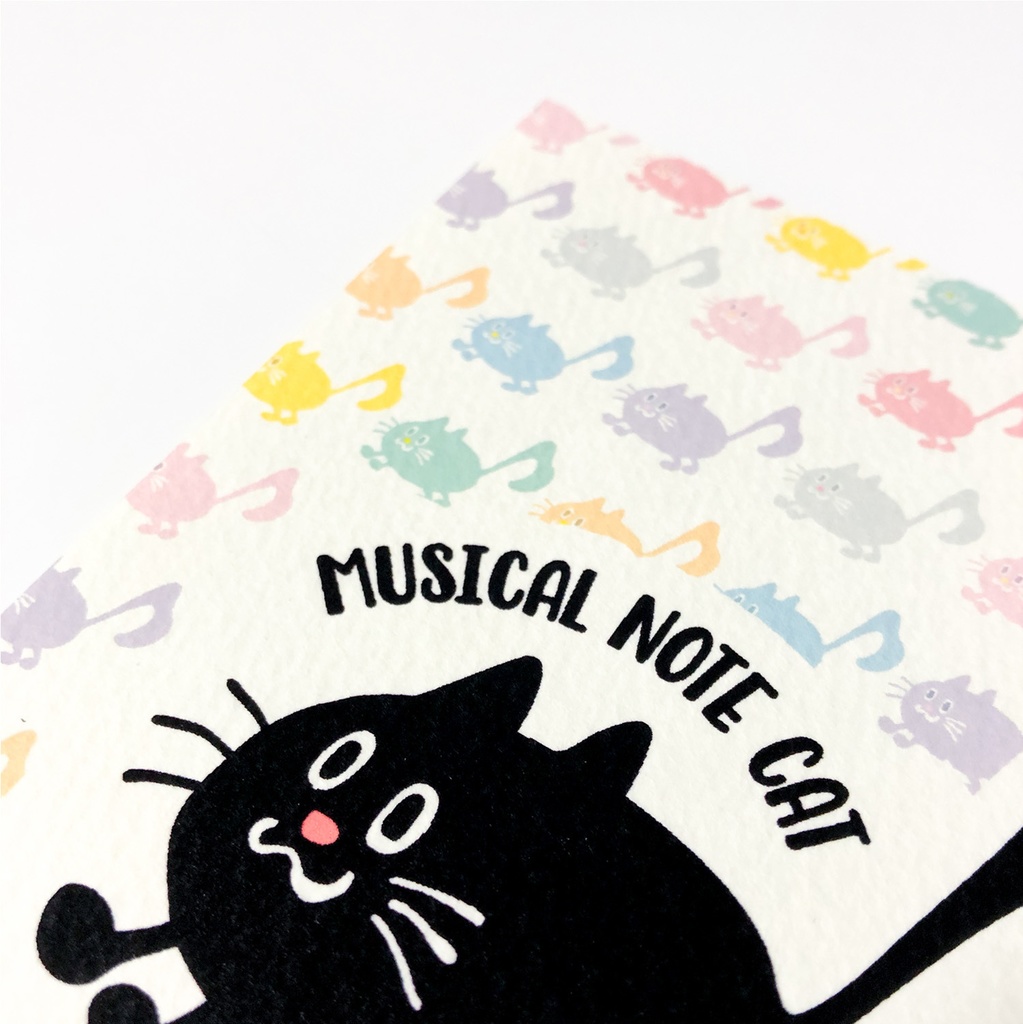 【おんぷネコ♪】ポストカード(おんぷネコまみれ): あんしんBOOTHパック(匿名発送)