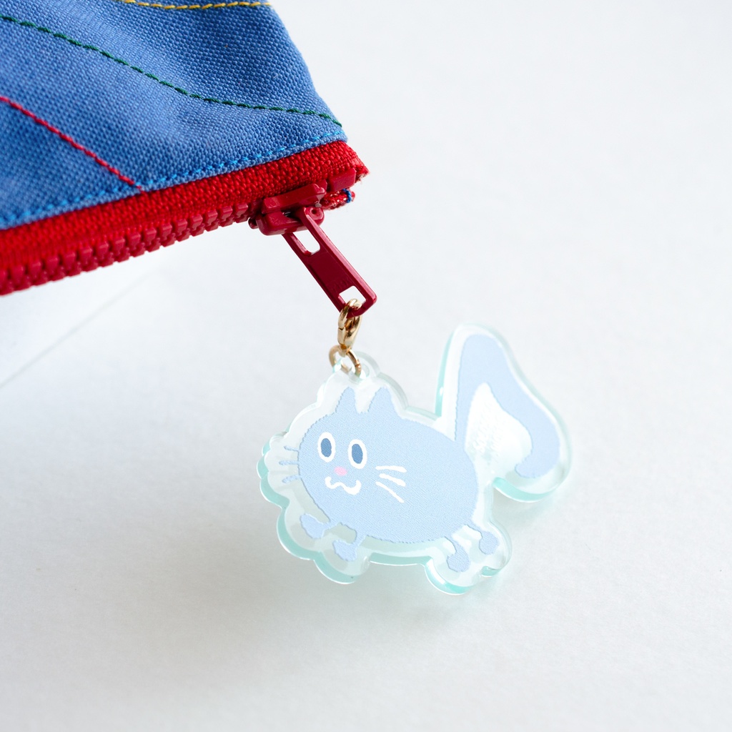 NEW ★【おんぷネコ♪】アクリルキーホルダー(いろいろカラフル): あんしんBOOTHパック(匿名発送)