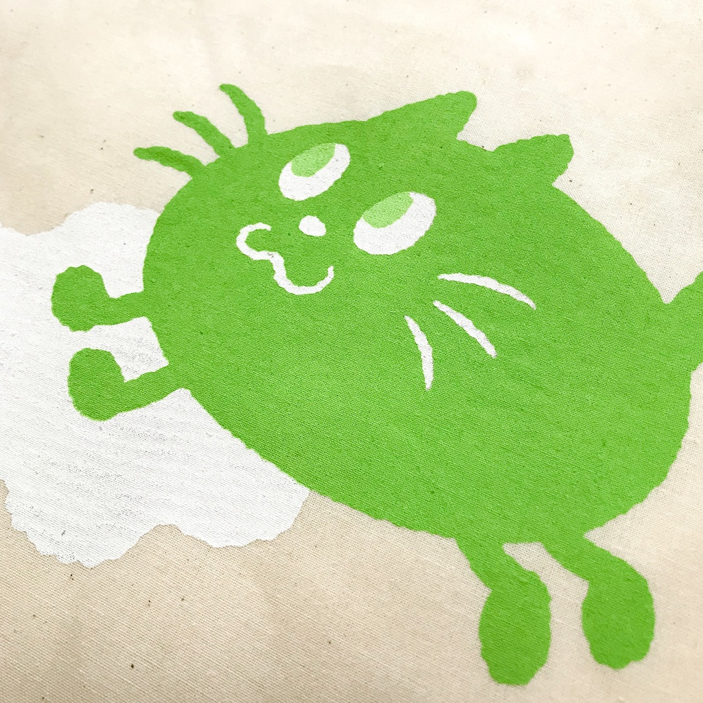 【おんぷネコ♪】エコバッグ: あんしんBOOTHパック(匿名発送)