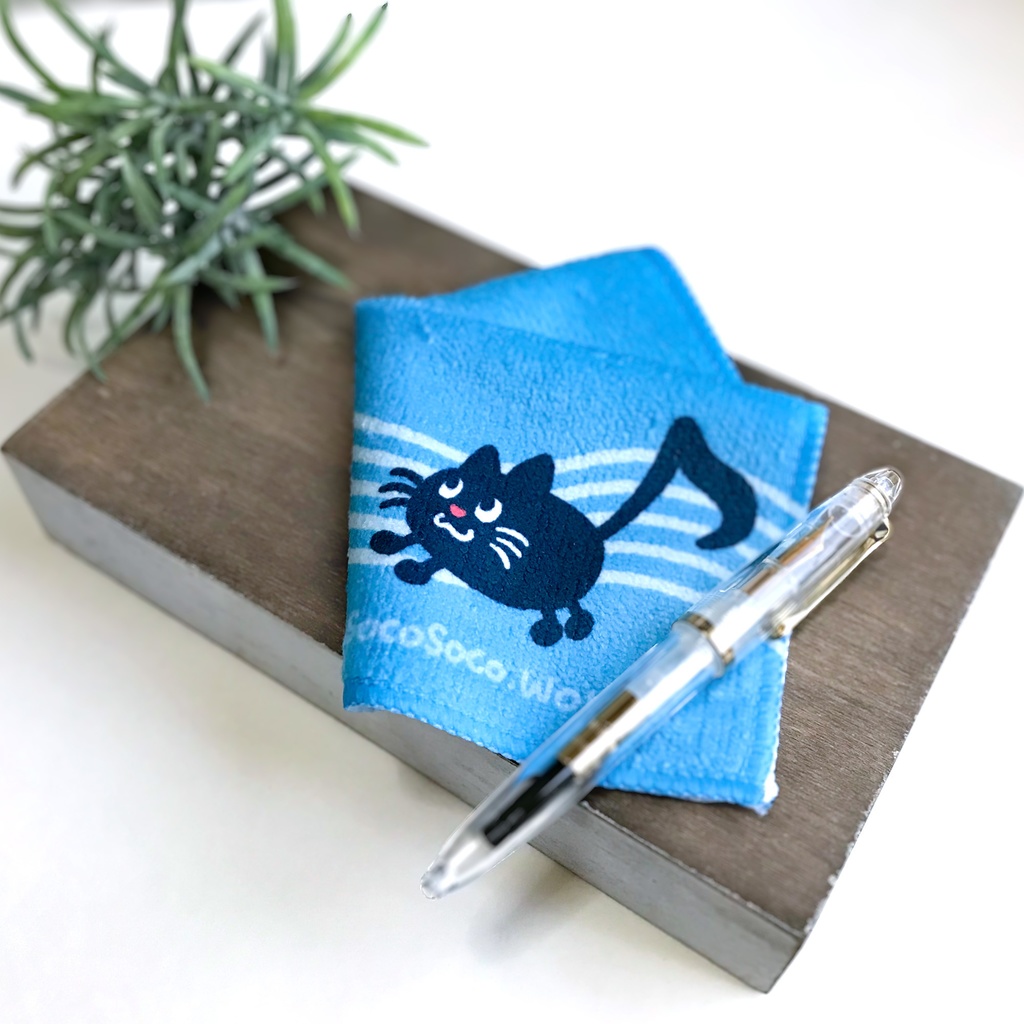 【おんぷネコ♪】ミニタオル: あんしんBOOTHパック(匿名発送)