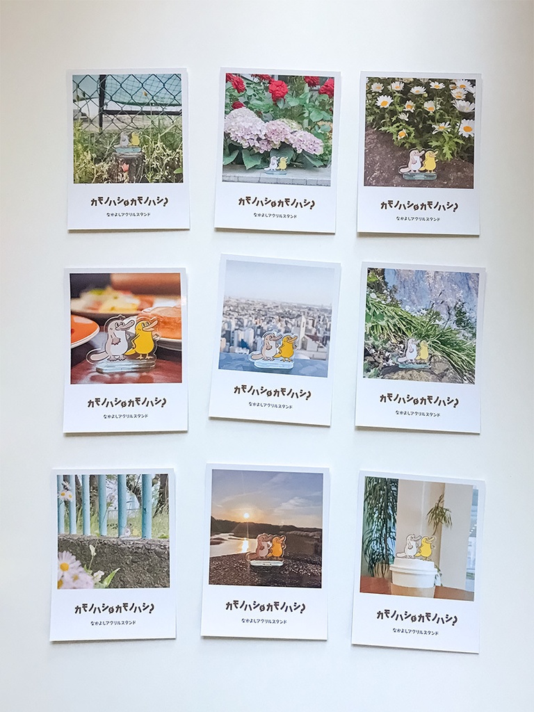 【カモノハシ&カモノハシ?のだばしくん】アクリルスタンド: あんしんBOOTHパック(匿名発送)