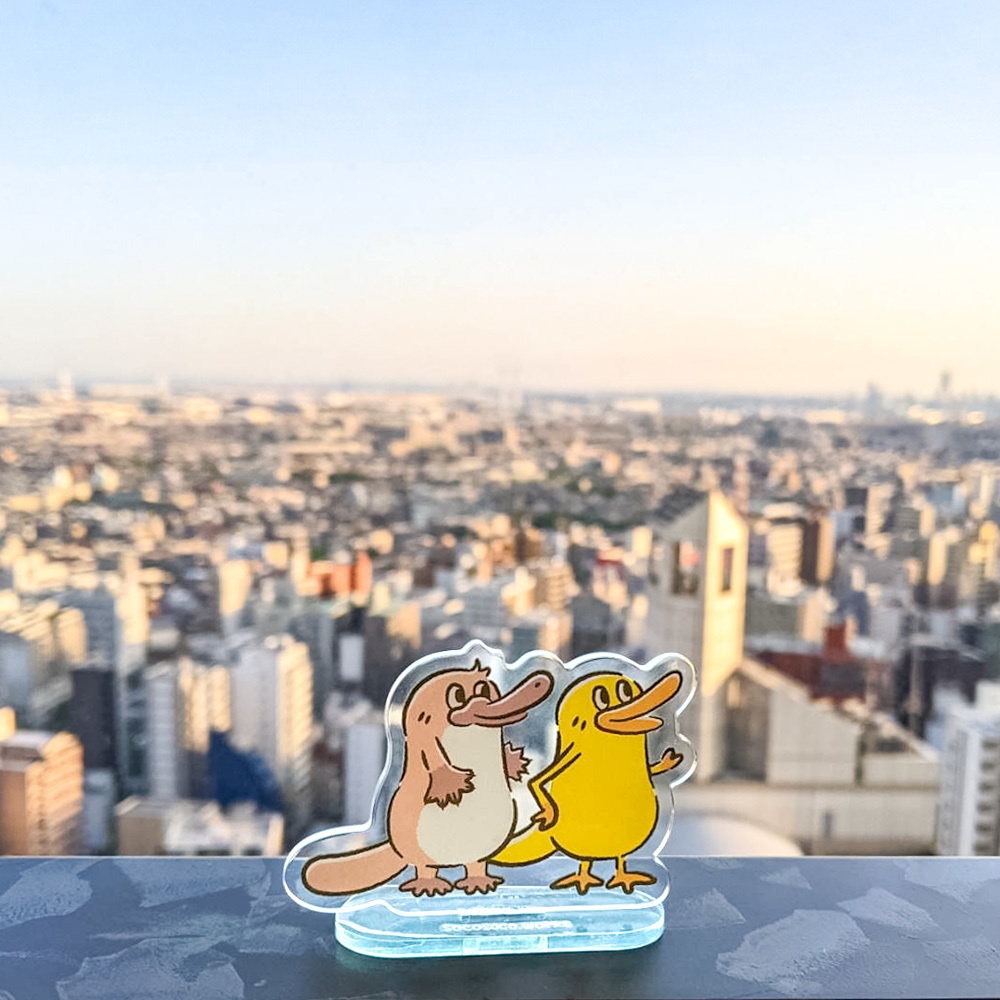 【カモノハシ&カモノハシ?のだばしくん】アクリルスタンド: あんしんBOOTHパック(匿名発送)