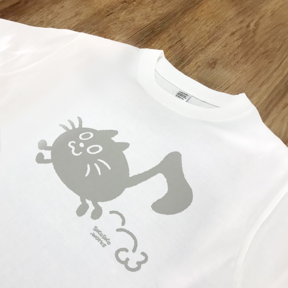 【おんぷネコ♪】Tシャツ: あんしんBOOTHパック(匿名発送)