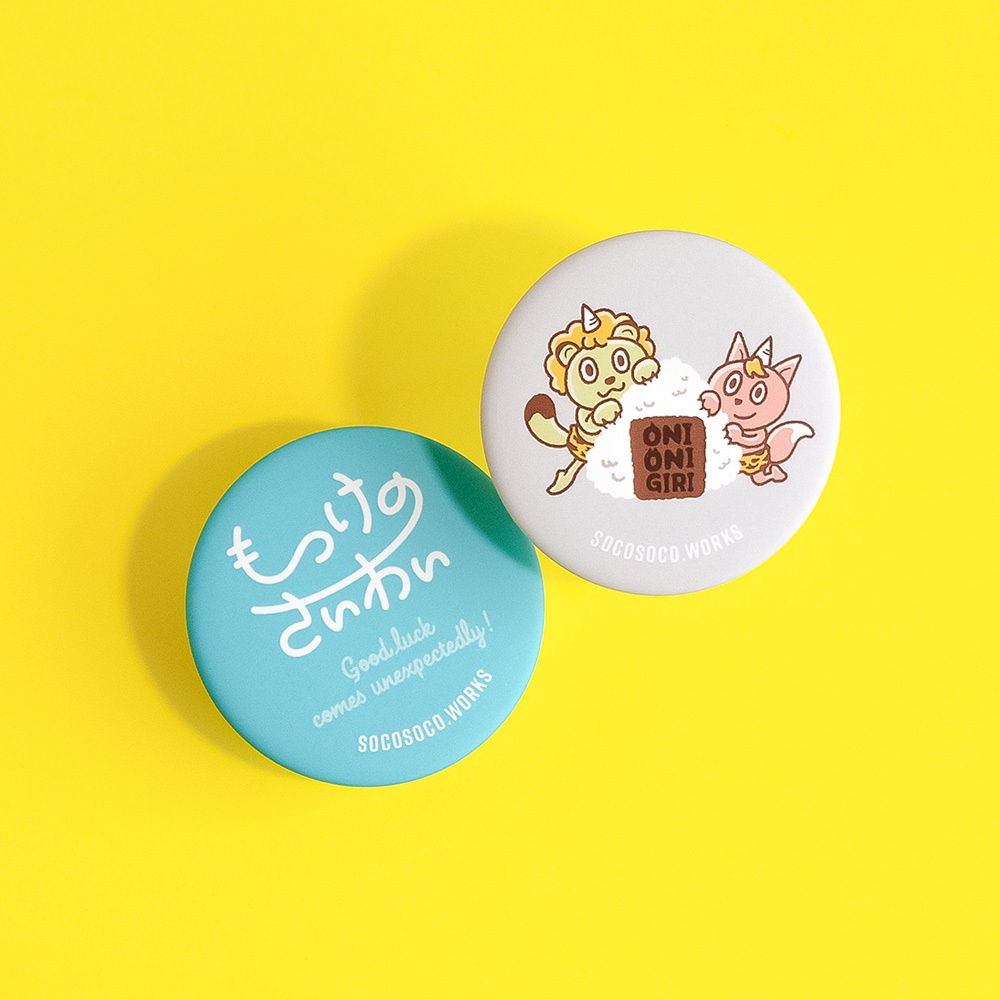 【もっけのさいわい】缶バッジ(もっけのさいわい): あんしんBOOTHパック(匿名発送)