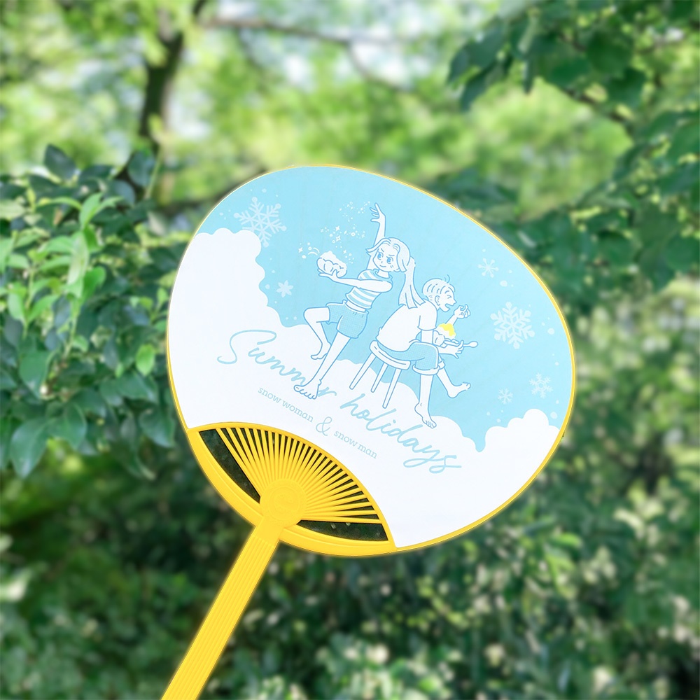 【ゆきことゆきお】ミニうちわ: あんしんBOOTHパック(匿名発送)