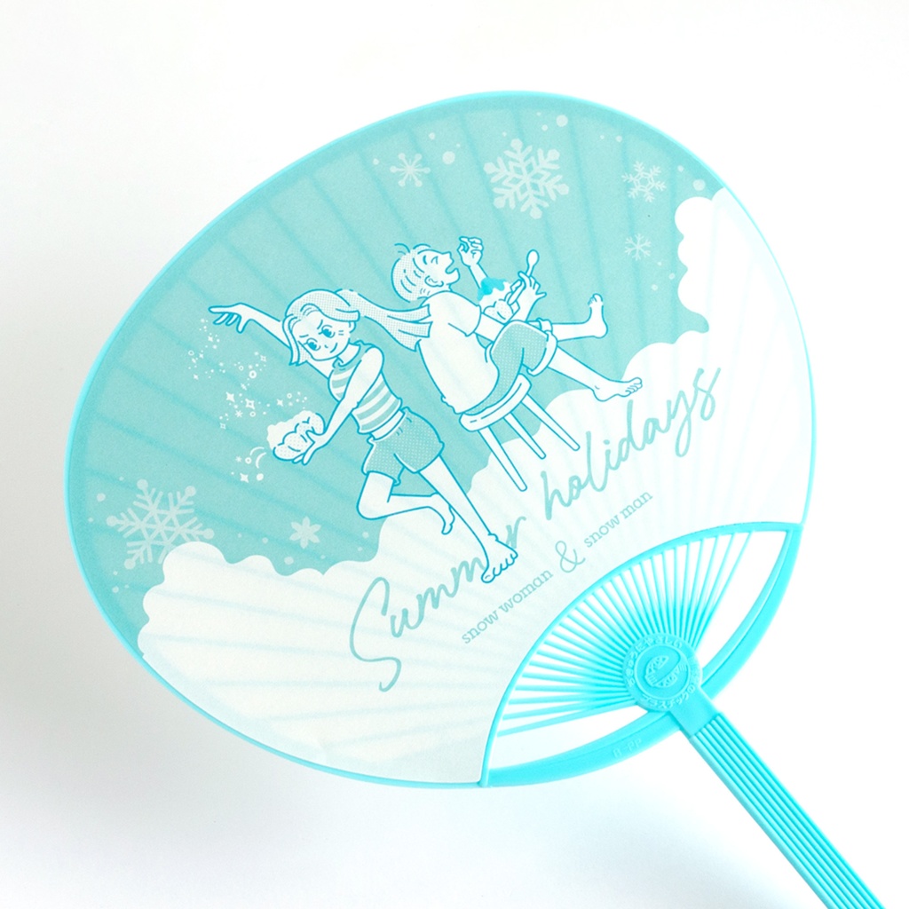 【ゆきことゆきお】ミニうちわ: あんしんBOOTHパック(匿名発送)